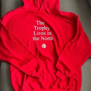Red 'The Trophy Lives in the North' Hoodie